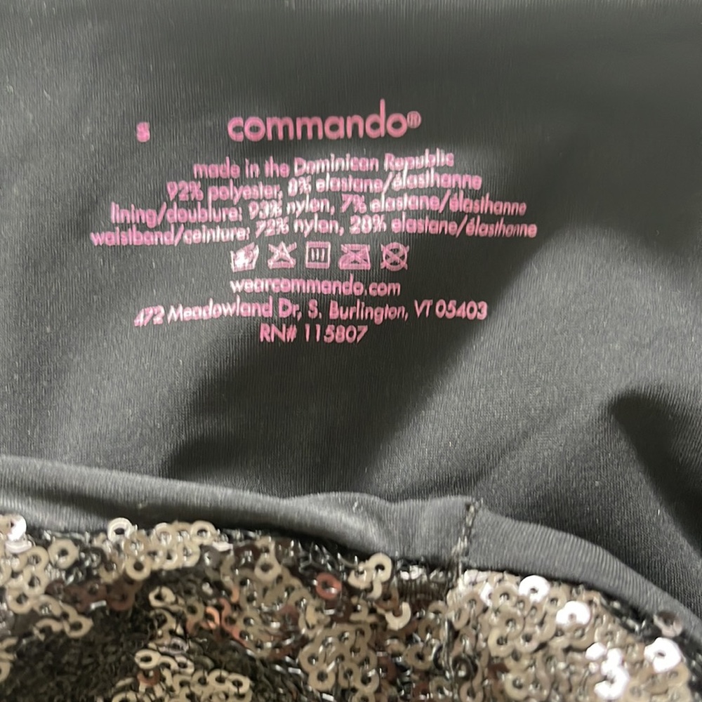 Commando Black Sequin Leggings - image 4